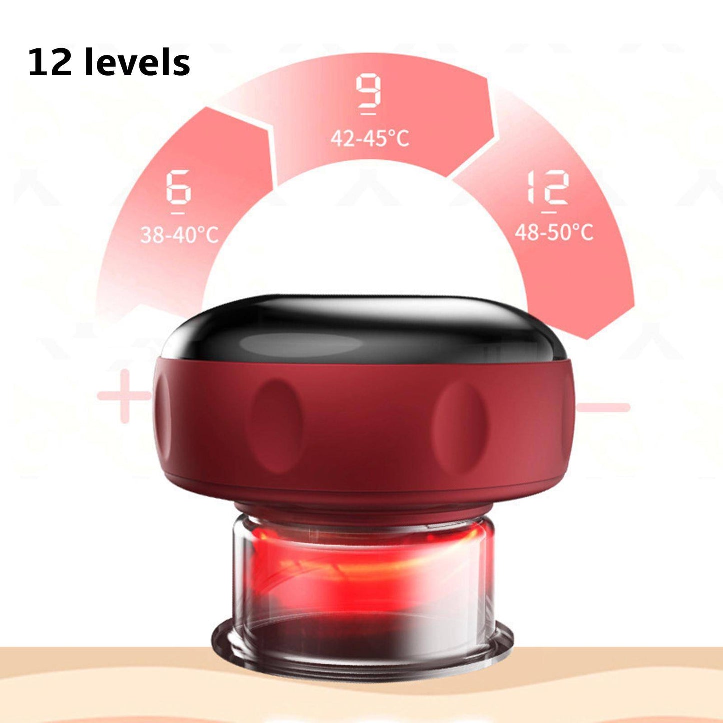 Electric Cupping Scraping Massager Heating Handheld Body Massager for Body