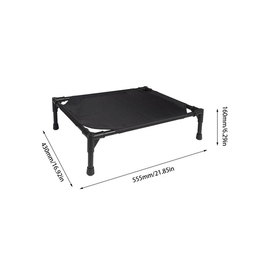 Outdoor Dog Bed Foldable Elevated Dog Bed With Removable Canopy