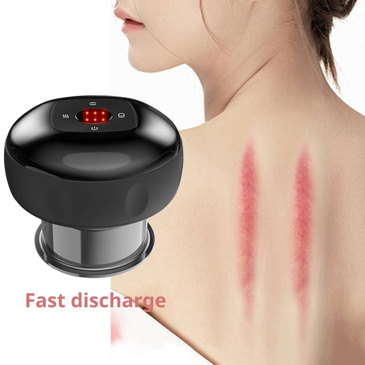 Electric Cupping Scraping Massager Heating Handheld Body Massager for Body