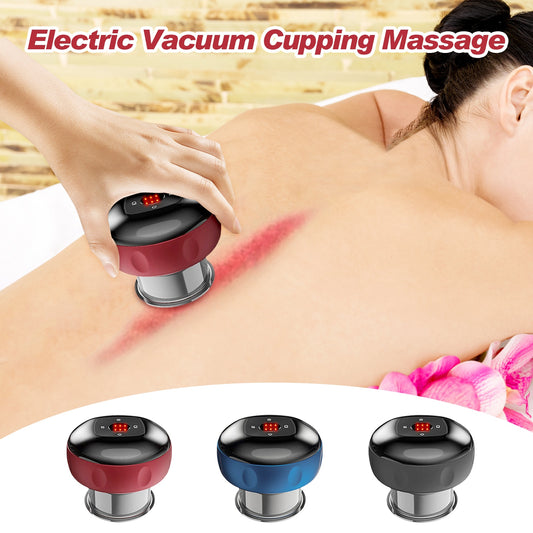 Electric Cupping Scraping Massager Heating Handheld Body Massager for Body